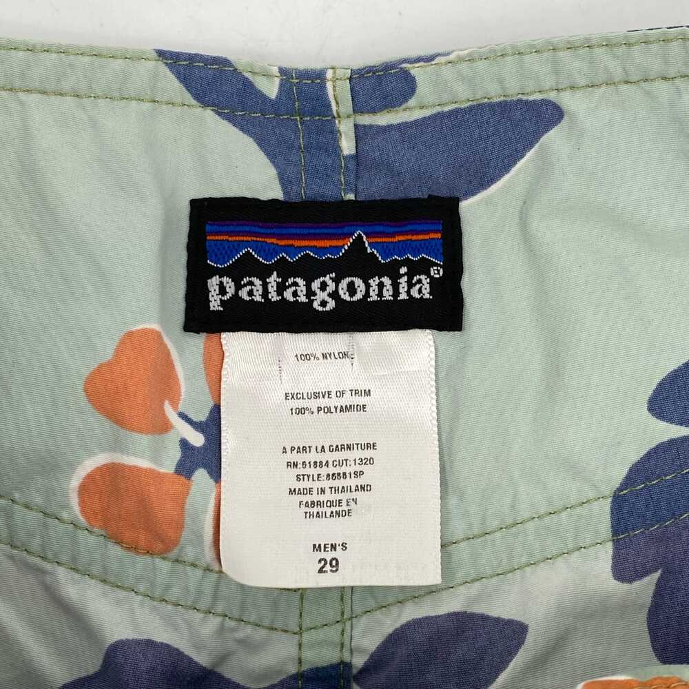 Patagonia Blue Floral Swim Trunks | Regular 29 Men’s Summer Polyamide - Picture 3 of 9